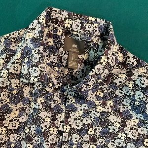 H&M Floral print button up